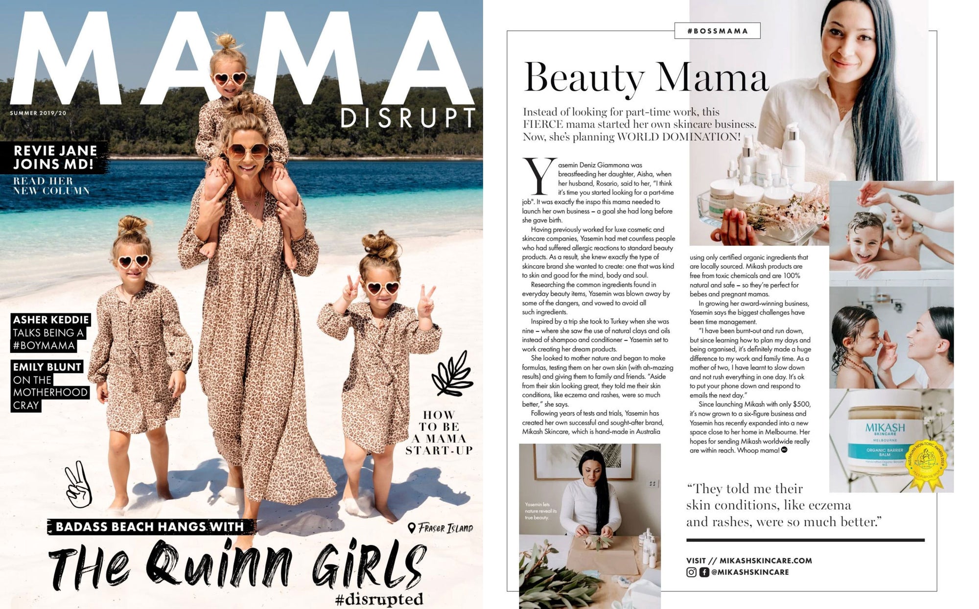 Mikash Skincare Featured in Mama Disrupt Magazine: A Special "BOSS MAMA" Moment!